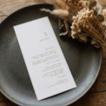 Moderno menú simple de Boda de bifurcación de oro<br><div class="desc">Una carta moderna de boda dorado blanco, que le dará un toque de elegancia a la decoración de su fiesta nupcial. Todo el texto es editable, sólo tiene que hacer clic en 'Personalizar esta plantilla. También están disponibles elementos coincidentes, como tarjetas de lugar, números de tabla y signos de boda....</div>