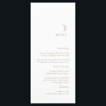 Moderno menú simple de Boda de bifurcación de oro<br><div class="desc">Una carta moderna de boda dorado blanco, que le dará un toque de elegancia a la decoración de su fiesta nupcial. Todo el texto es editable, sólo tiene que hacer clic en 'Personalizar esta plantilla. También están disponibles elementos coincidentes, como tarjetas de lugar, números de tabla y signos de boda....</div>