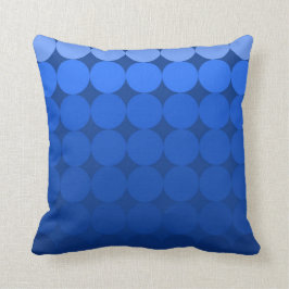 Moderno MidCentury mod gradiente pop almohada azul