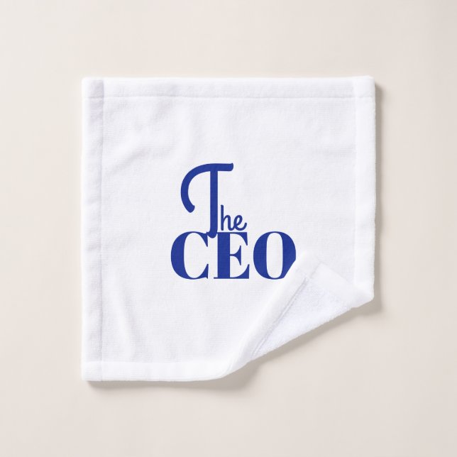 Moderno Minimal El CEO Azul (Toallita)