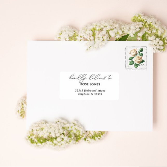 Moderno minimalismo boda etiquetas de invitados (Subido por el creador)