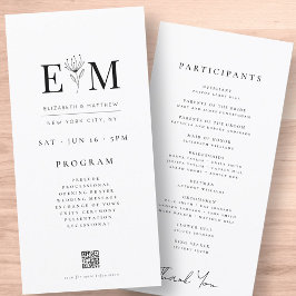 Moderno Minimalista elegante Moda Foliage Boda