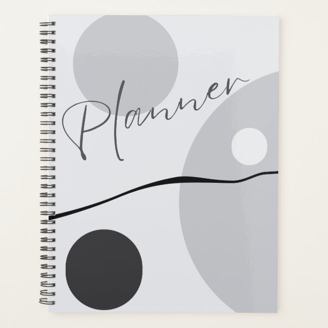 Moderno minimalista, planificador de bodas 11 (Anverso)