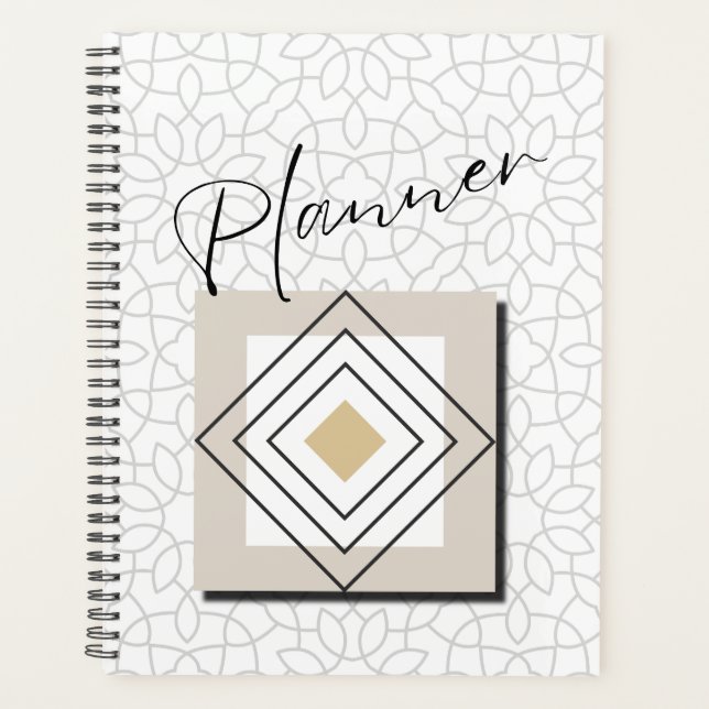 Moderno minimalista, planificador de bodas 16 (Anverso)