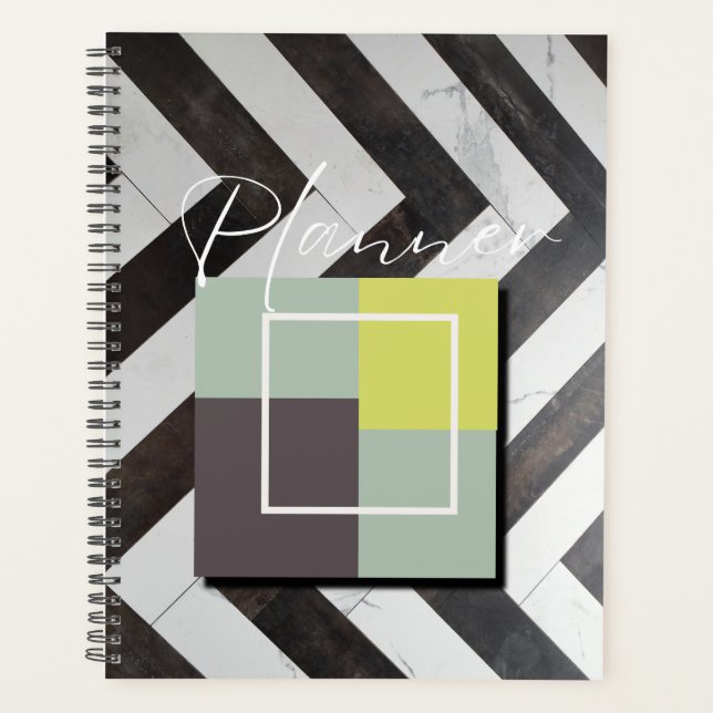 Moderno minimalista, planificador de bodas 22 (Anverso)