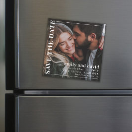 Moderno Minimalista simple salve la fecha magnétic