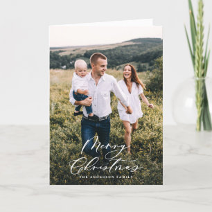 Moderno mínimo 1 Navidad de fotografía guión elega