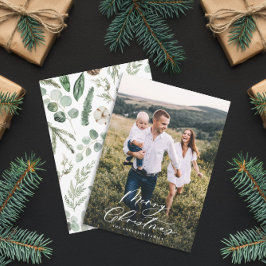 Moderno mínimo 1 Navidad de fotografía guión elega
