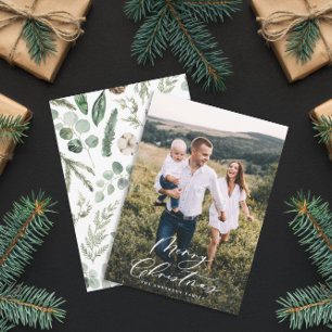 Moderno mínimo 1 Navidad de fotografía guión elega