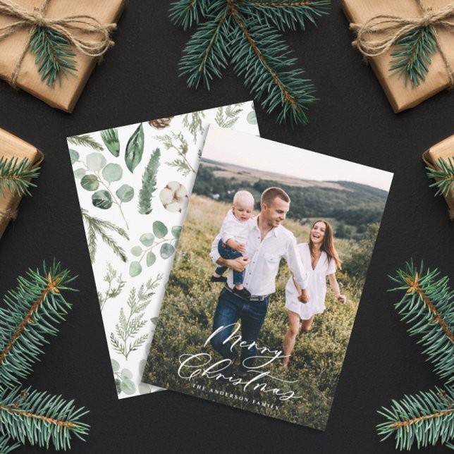 Moderno mínimo 1 Navidad de fotografía guión elega (Subido por el creador)