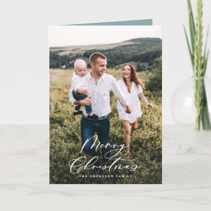 Moderno mínimo 1 Navidad de fotografía guión elega