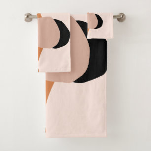 Moderno, mínimo, abstracto, de color marrón rosa
