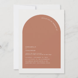 Moderno mínimo de terracota de roya bohemia geomét