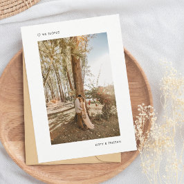 Moderno Mínimo Elegimos Invitación Boda