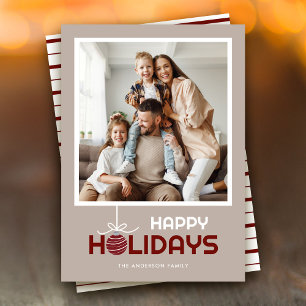 Moderno Mínimo Feliz Festividad Ornamentos Navidad