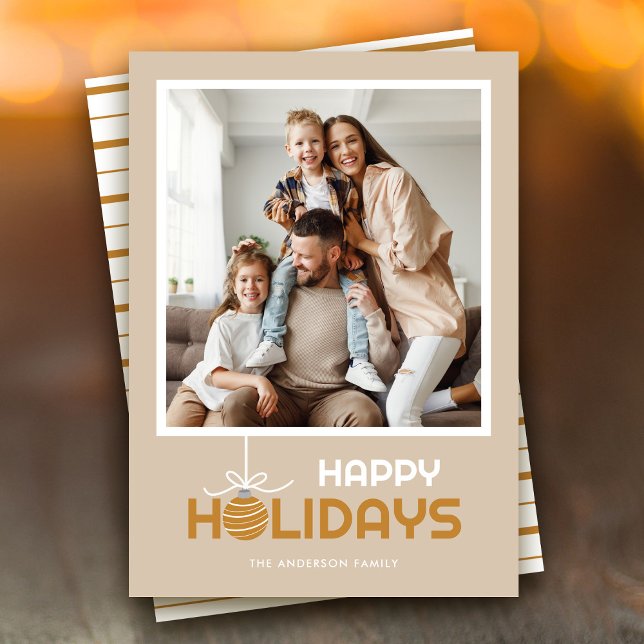 Moderno Mínimo Feliz Festividad Ornamentos Navidad (Subido por el creador)