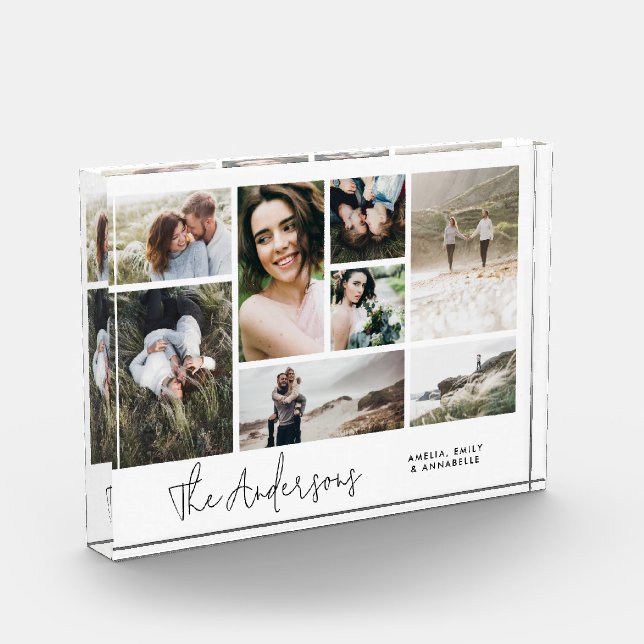 Moderno minimo multi 8 fotos mejores amigos elegan (Izquierda)