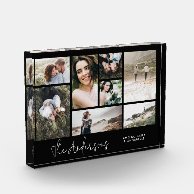 Moderno minimo multi 8 fotos mejores amigos elegan (Izquierda)