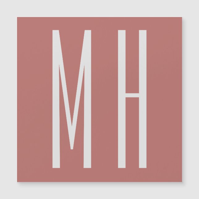 Moderno Monograma Profesional Llanto Minimalista (Anverso)