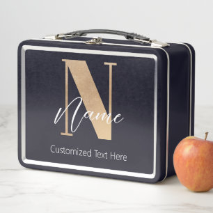 Moderno Monogramado inicial N & Nombre personaliza