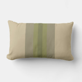 Moderno Moss Verde Beige rayado almohada lumbar