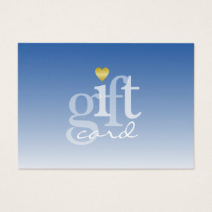 Moderno negrita Sky Azul Ombre Ombre Oro Gift Cora