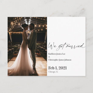 Moderno Nos casamos con una invitación sorpresa.