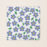 Moderno olvídeme no bufanda, bufandas florales<br><div class="desc">Olvídeme no bufanda.</div>