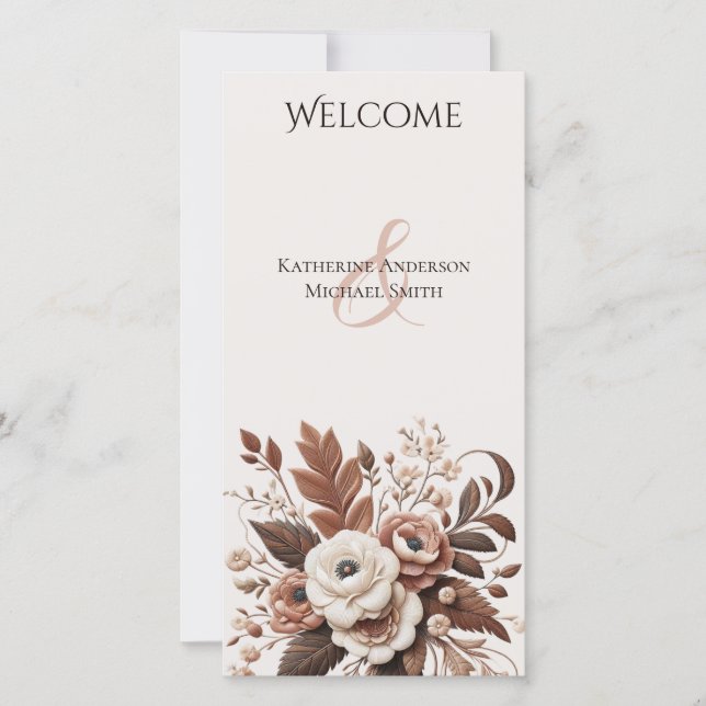 Moderno País Elegante Occidental- Floral (Anverso)