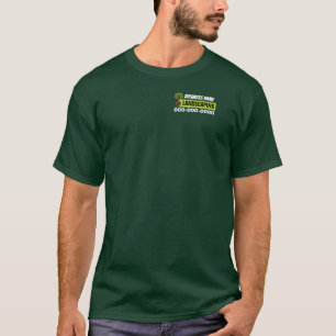 Moderno paisajismo Camiseta de colores oscuros