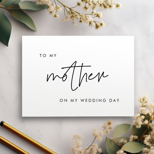 Moderno para mi madre en mi tarjeta del día de la  (Subido por el creador)