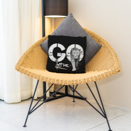 Moderno, PERMÍTANME IR AL COJÍN DECORATIVO negro l