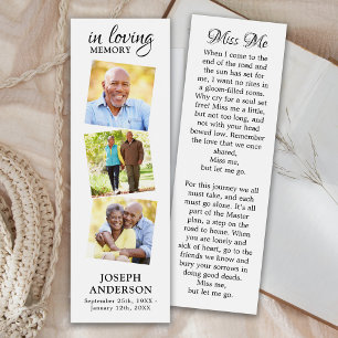 Moderno poema conmemorativo 3 Photo Funeral Bookma