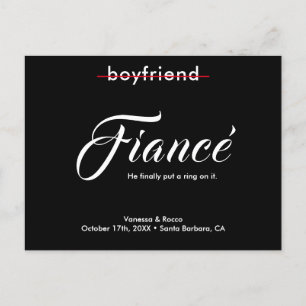 Moderno ponga un anillo en la Invitación de compro