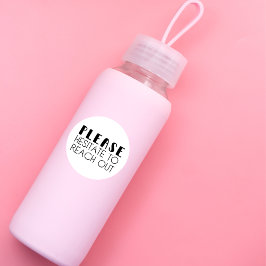 Moderno, por favor, duden en llegar al Pegatina