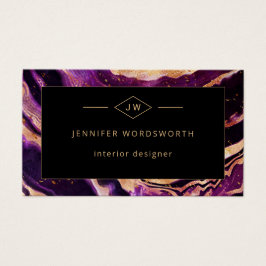 Moderno Profesional Purple Black Resumen Código QR