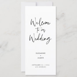Moderno programa mínimo de casamiento con guiones