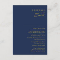 Moderno programa mínimo de eventos de la Marina Az