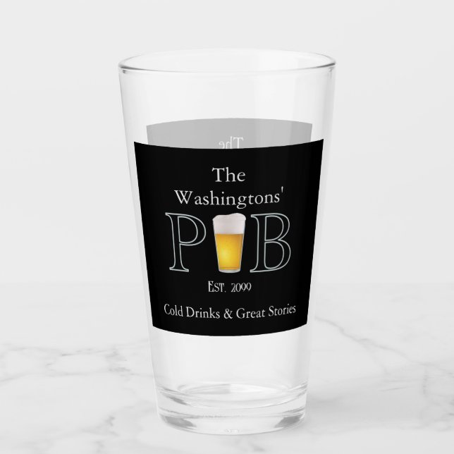 Moderno pub clásico Beer Beer Glasses (Anverso)