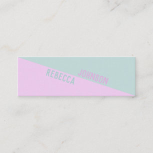 Moderno Punchy Pastel Duotone - Tarjeta de visita