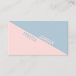Moderno Punchy Pastel Duotone - Tarjeta de visita