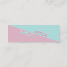 Moderno Punchy Pastel Duotone - Tarjeta de visita