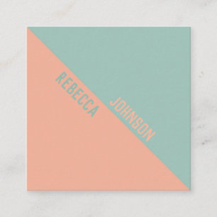 Moderno Punchy Pastel Duotone - Tarjeta de visita