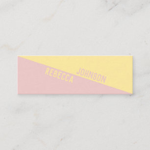 Moderno Punchy Pastel Duotone - Tarjeta de visita