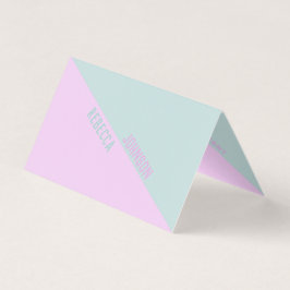 Moderno Punchy Pastel Duotone - Tarjeta de visita