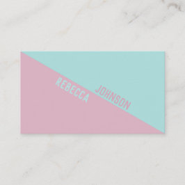 Moderno Punchy Pastel Duotone - Tarjeta de visita