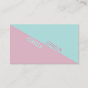 Moderno Punchy Pastel Duotone - Tarjeta de visita