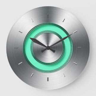 Moderno Reloj De Pared Para La Cocina Faux Metaliz