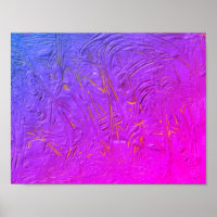 Moderno Resumen Arte Azul Rojo Púrpura Rosa Amaril
