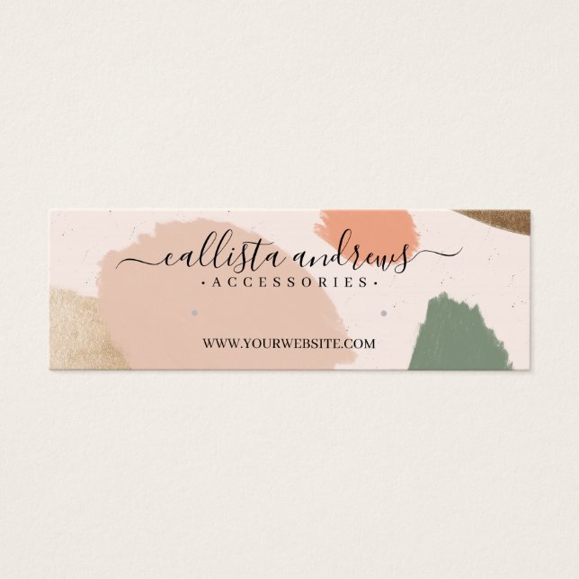 Moderno Resumen Tones de la Tierra Tones Dorados P (Frente)